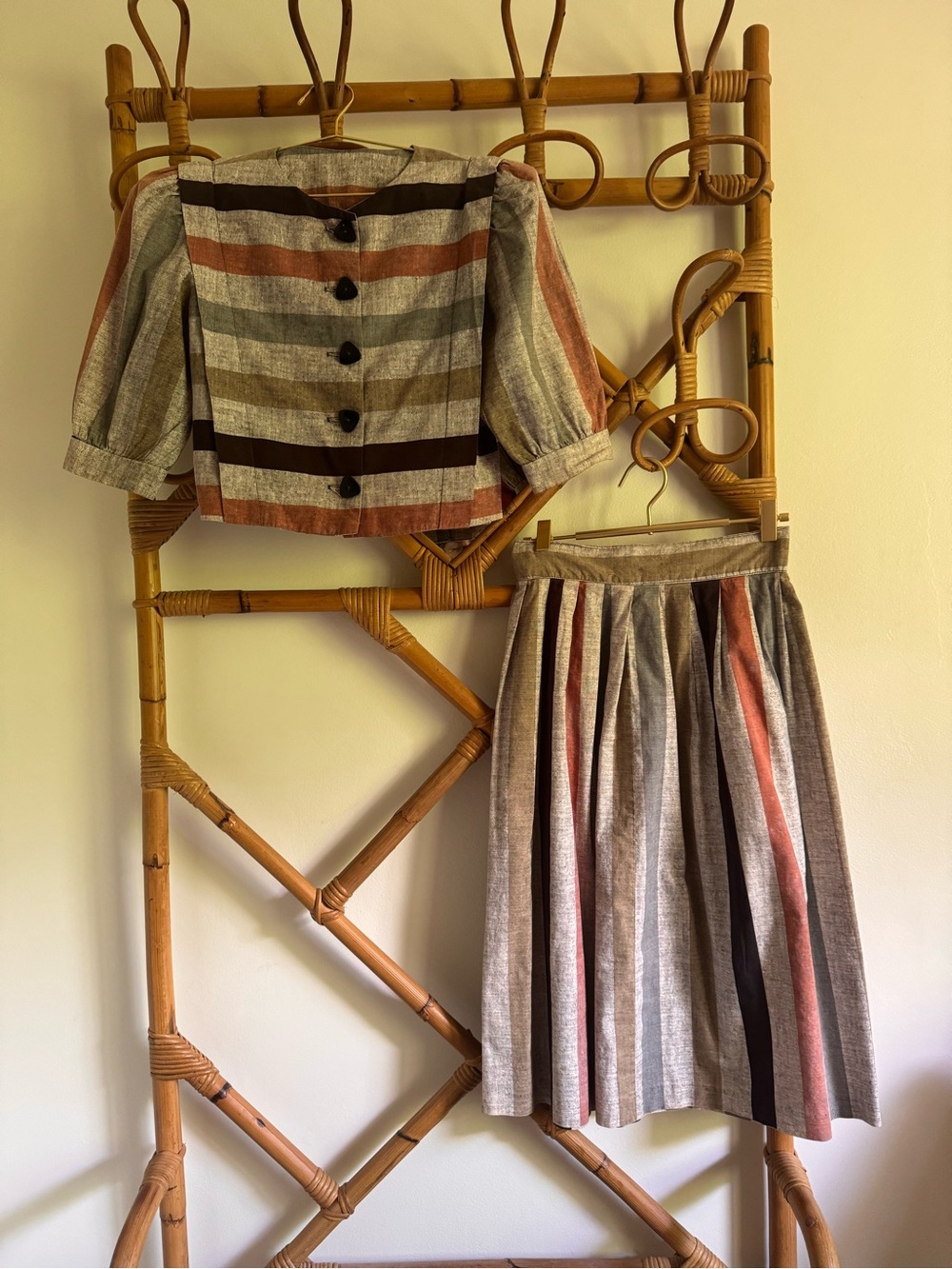 Vintage Betsy’s Things 2 Piece Blouse + Skirt Set